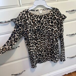 Long sleeve cotton cheetah shirt